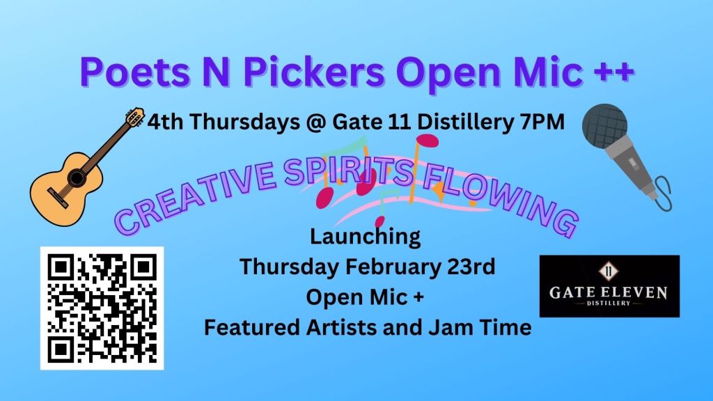 poets n pickers open mic event